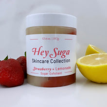 Load image into Gallery viewer, Strawberry + Lemonade Sugar Exfoliant